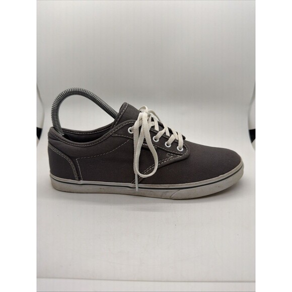 Vans Womens Off The Wall Skate Shoes Gray 721356 Low Top Canvas Lace Up 7 - Picture 2 of 12